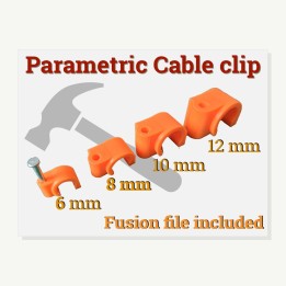 Clips de câble à visser - lot de 6