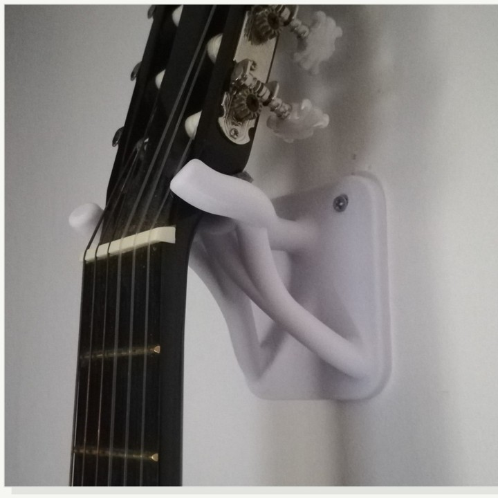 Support mural pour guitare