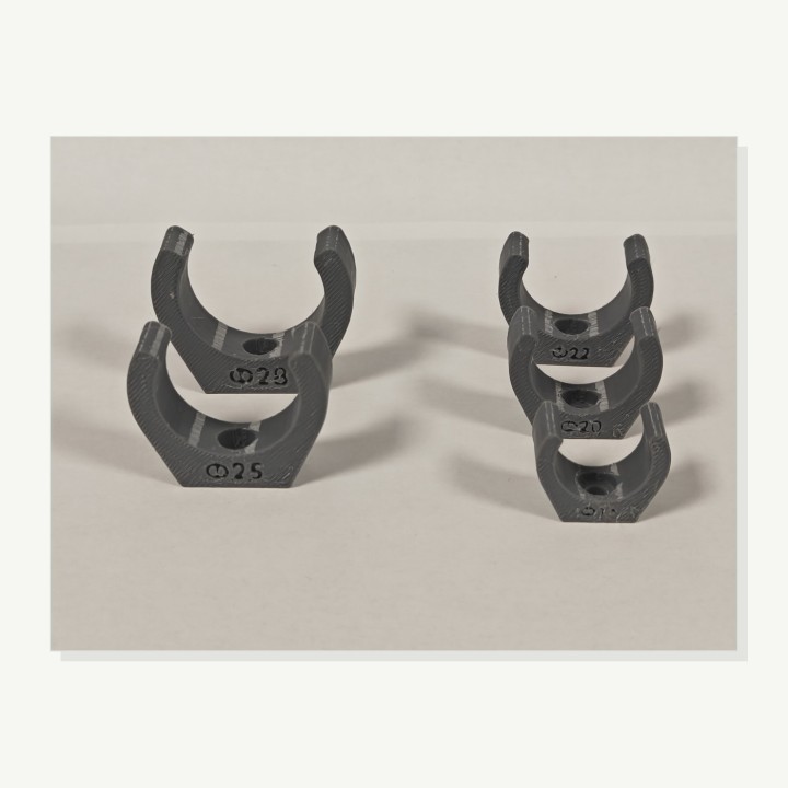 Clips pour tube à fixation M3 - lot de 4